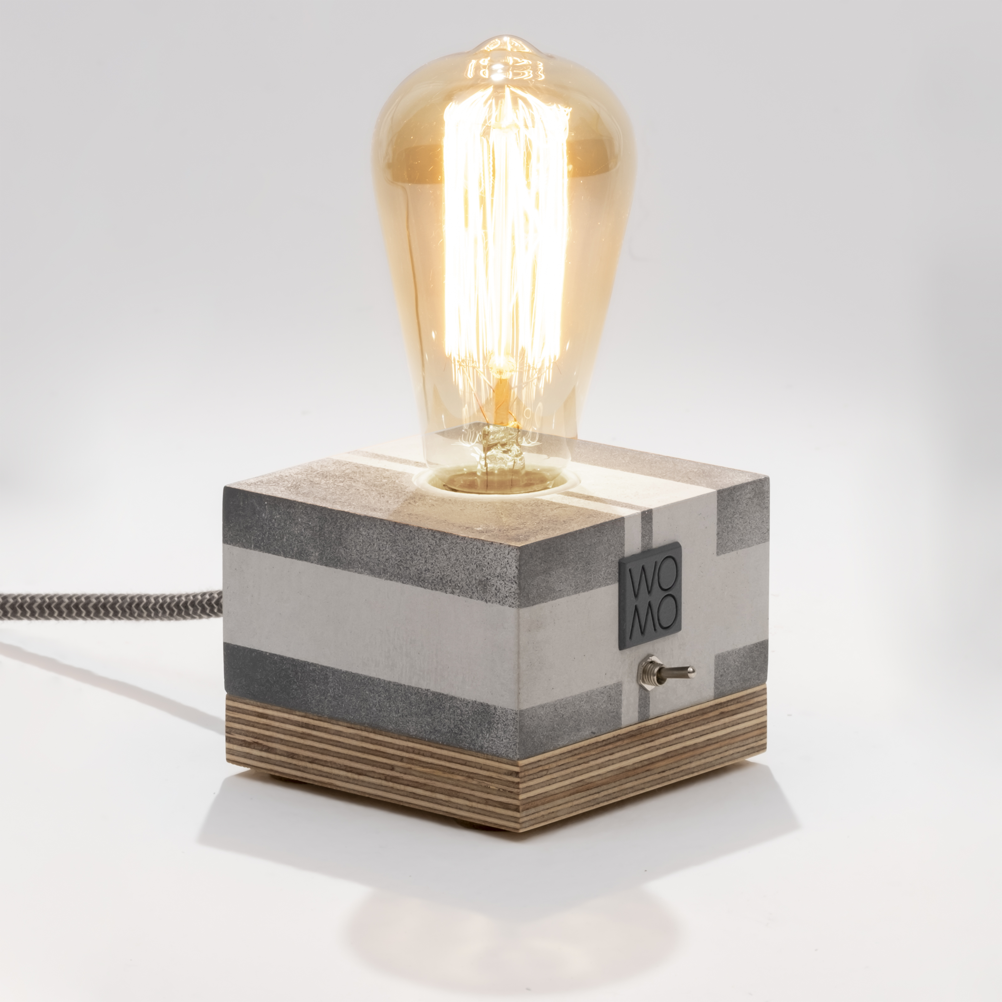 Circuit Antresit Concrete Table Lamp - Cylinder